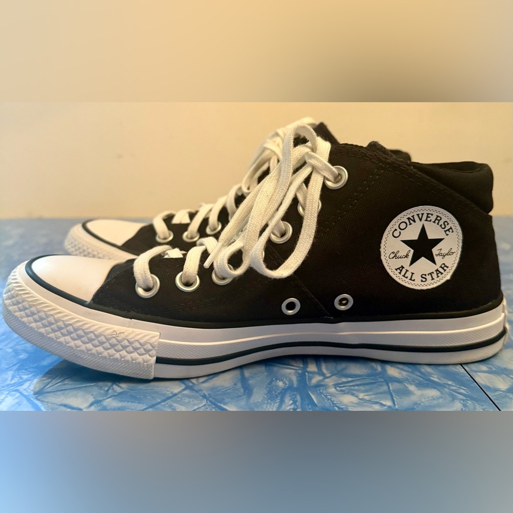 Converse Allstar Black Mid Shoes 7 Women’s